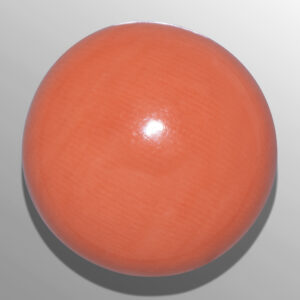 11.45ct Japanese "Shaka" Peach Coral, Round Cut