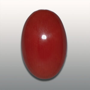 3.39ct Red Coral, Untreated, Oval Cut