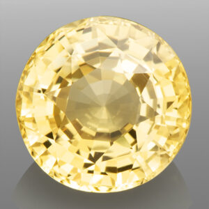 5.08ct Yellow Sapphire, Round Cut