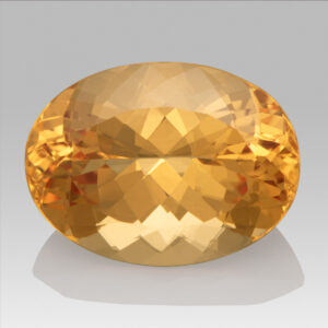 4.40ct Yellow Topaz, Oval Cut