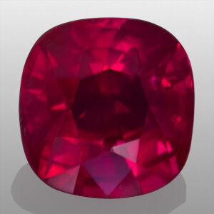 1.63ct Ruby, Untreated, Cushion Cut