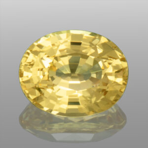 2.13ct Yellow Sapphire, Oval Cut
