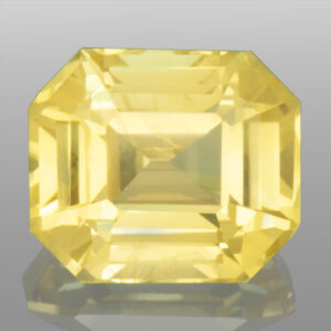 2.56ct Yellow Sapphire, Untreated, Emerald Cut