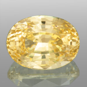 3.13ct Yellow Sapphire, Untreated, Oval Cut