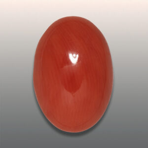 3.67ct Red Coral, Untreated, Oval Cut