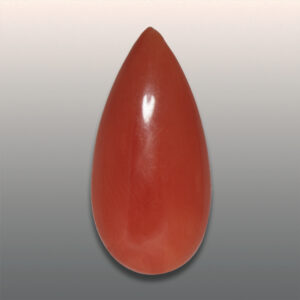 4.71ct Red Coral, Pear Cut