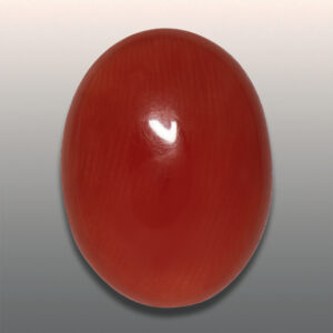 6.25ct Red Coral, Untreated, Oval Cut