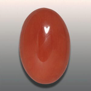 6.45ct Red Coral, Oval Cut