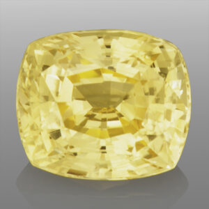 4.82ct Yellow Sapphire, Untreated, Cushion Cut