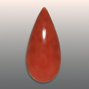 6.82ct Red Coral, Pear Cut