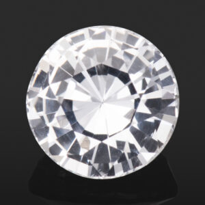 2.02ct White Sapphire, Round Cut