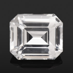2.11ct White Sapphire, Untreated, Emerald Cut