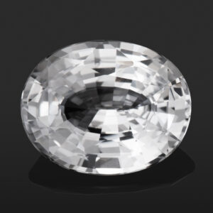 3.18ct White Sapphire, Untreated, Oval Cut
