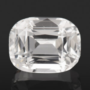 4.02ct White Sapphire, Untreated, Cushion Cut