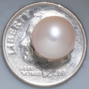 5.21ct Pearl - Tissue Nucleated, Round Cut