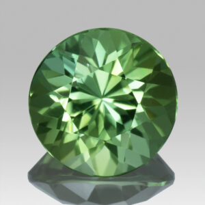 2.06ct Green Tourmaline, Round Brilliant Cut