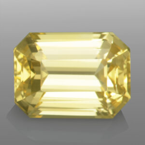2.88ct Yellow Sapphire, Untreated, Emerald Cut