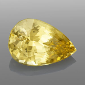 3.54ct Yellow Sapphire, Untreated, Pear Cut
