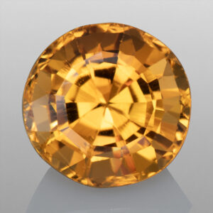 2.96ct Yellow Topaz, Untreated, Round Cut