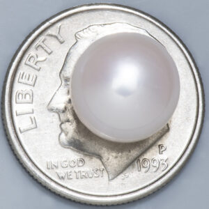 6.32ct Pearl - Tissue Nucleated, Round Cut