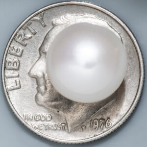 6.92ct Pearl - Tissue Nucleated, Round Cut