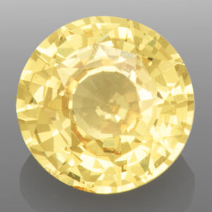 2.54ct Yellow Sapphire, Untreated, Round Cut