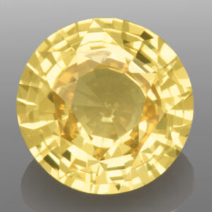 2.59ct Yellow Sapphire, Untreated, Round Cut