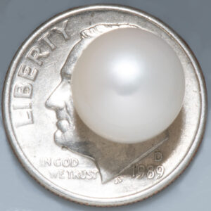 6.84ct Pearl - Tissue Nucleated, Round Cut