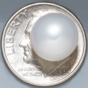 6.89ct Pearl - Tissue Nucleated, Round Cut